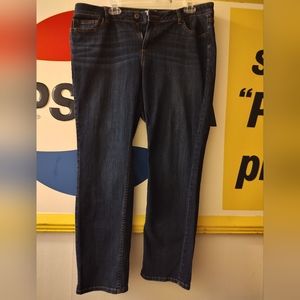 Size 16 Liz Claiborne Dark Denim Jeans City Fit Straight